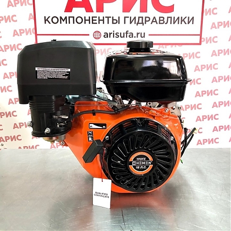 Двигатель бензиновый HEMEN 190FE (15 л.с. электростартер), вал 25 мм